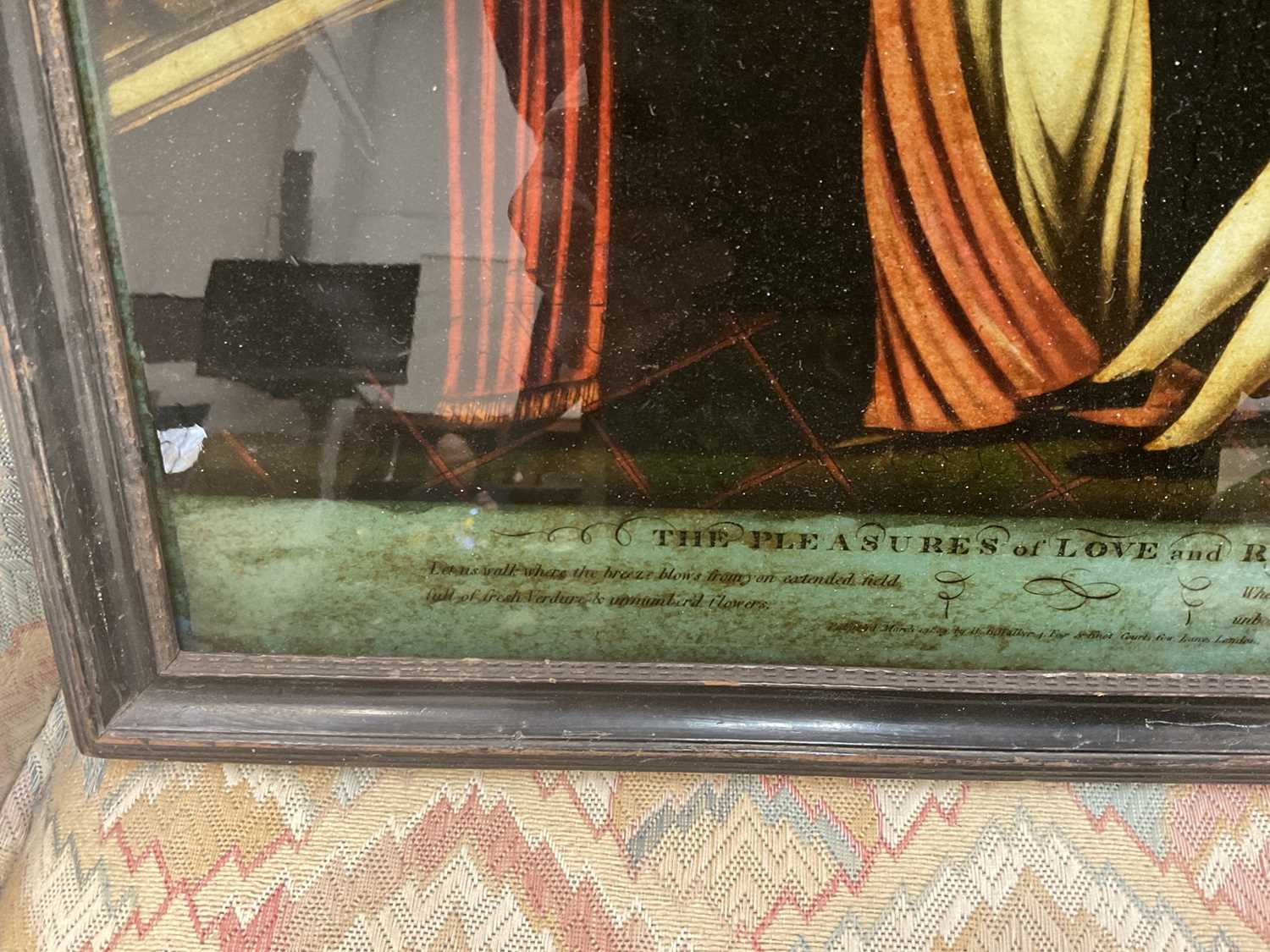 Four reverse painted prints on glass - Image 17 of 17