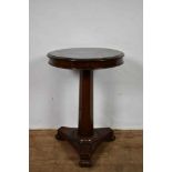 Regency mahogany tilt top side table