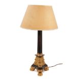 Fine Empire style bronze and ormolu table lamp