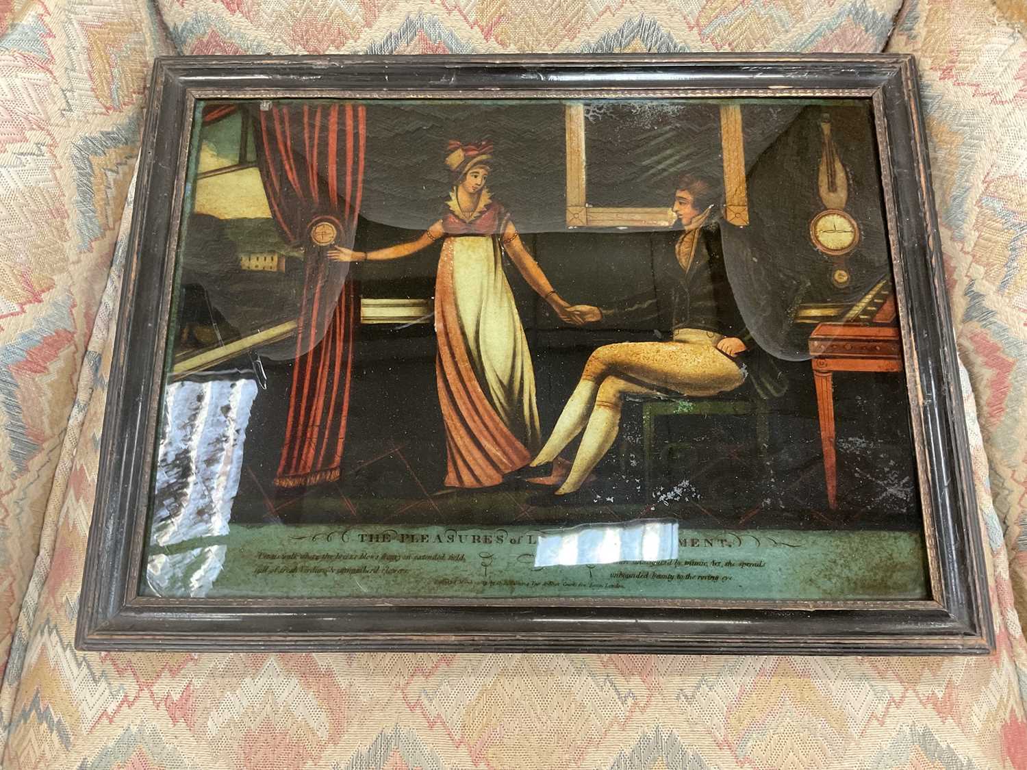 Four reverse painted prints on glass - Image 13 of 17