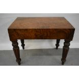 19th century figured walnut commode