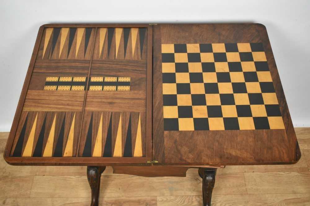 Victorian walnut and Tunbridgeware inlaid work table - Image 7 of 7