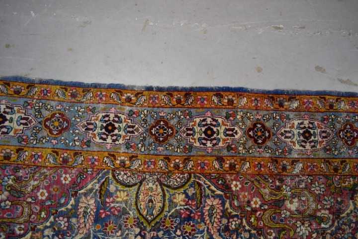 Antique Persian part silk rug - Image 4 of 4