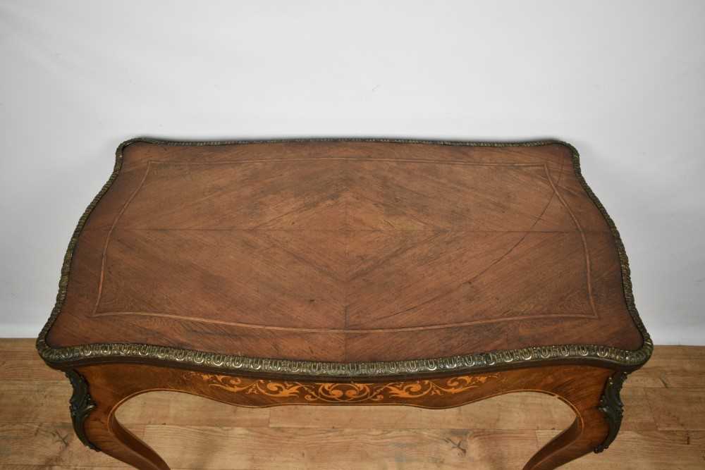 Victorian burr walnut and ormolu mounted card table - Image 5 of 9