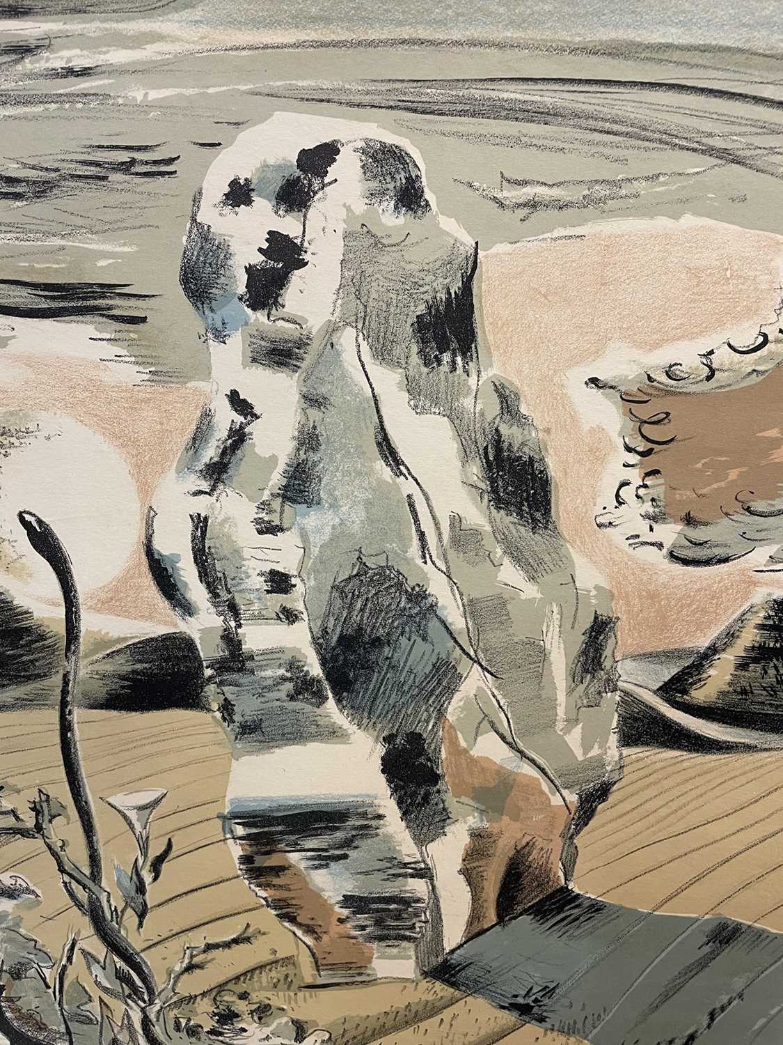 Paul Nash (1889-1946) signed lithograph - Avebury, Landscape of the Megaliths, 1937, signed in penci - Image 7 of 14
