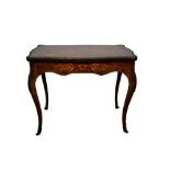 Victorian burr walnut and ormolu mounted card table