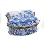 19th century Dutch delft casket