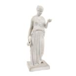 19th century Royal Copenhagen Eneret bisque porcelain figure of a Classical muse, stamped 'Eneret VP
