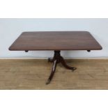 Regency mahogany breakfast table