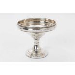 Contemporary silver pedestal bonbon dish