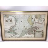 Joannes Van Keulen, engraved sea chart of the English Channel