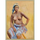 *Gerald Spencer Pryse (1882-1956) watercolour - Latuwe, Ondo, 38.5cm x 54cm, titled verso, unframed