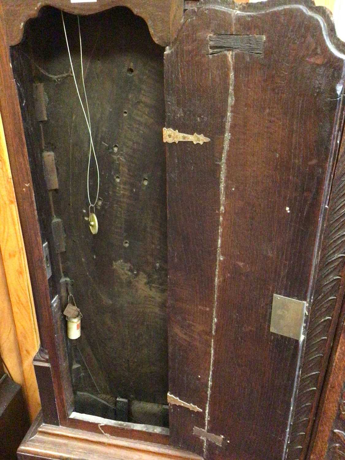 18th century 8-day longcase clock by Birchall, Rainsford with brass square dial and date aperture in - Image 5 of 11