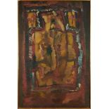 Dorothy Mead (1928-1975) oil on canvas - abstract, dated '70, 91cm x 137cm, framed