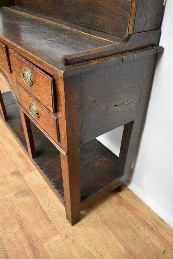 George III oak high dresser - Image 4 of 6