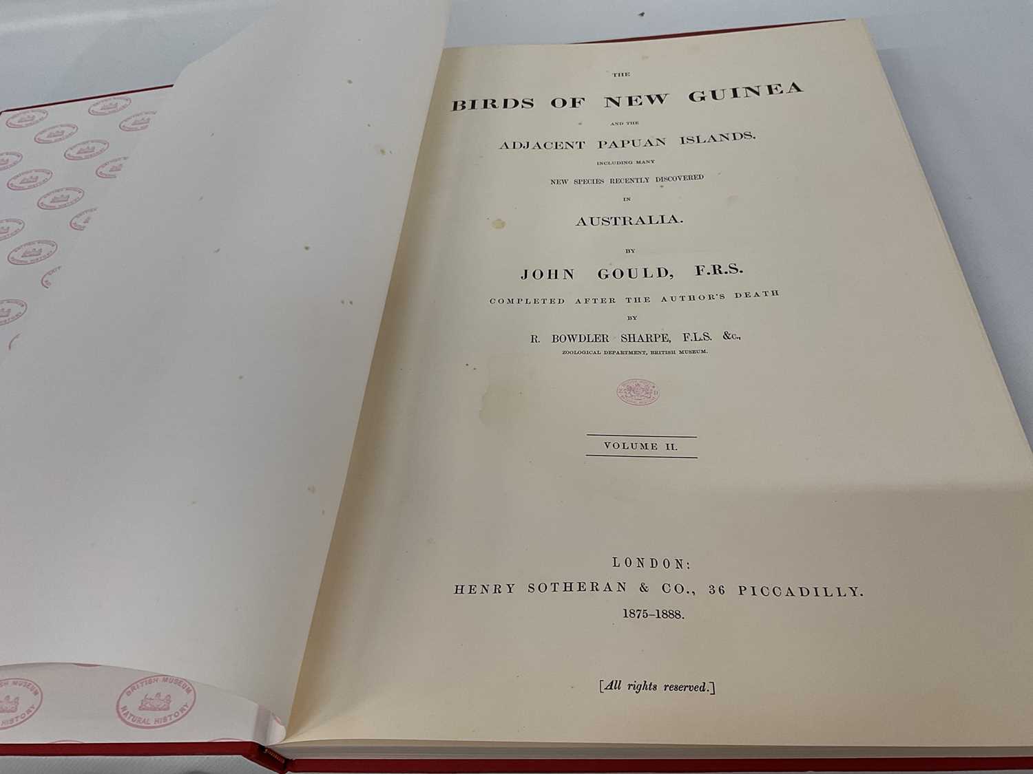 John Gould - Birds of New Guinea, vols. 1, 2 and 5, facsimile edition by Hill House, all numbered (3 - Image 6 of 8