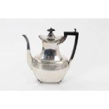 Victorian silver coffee pot