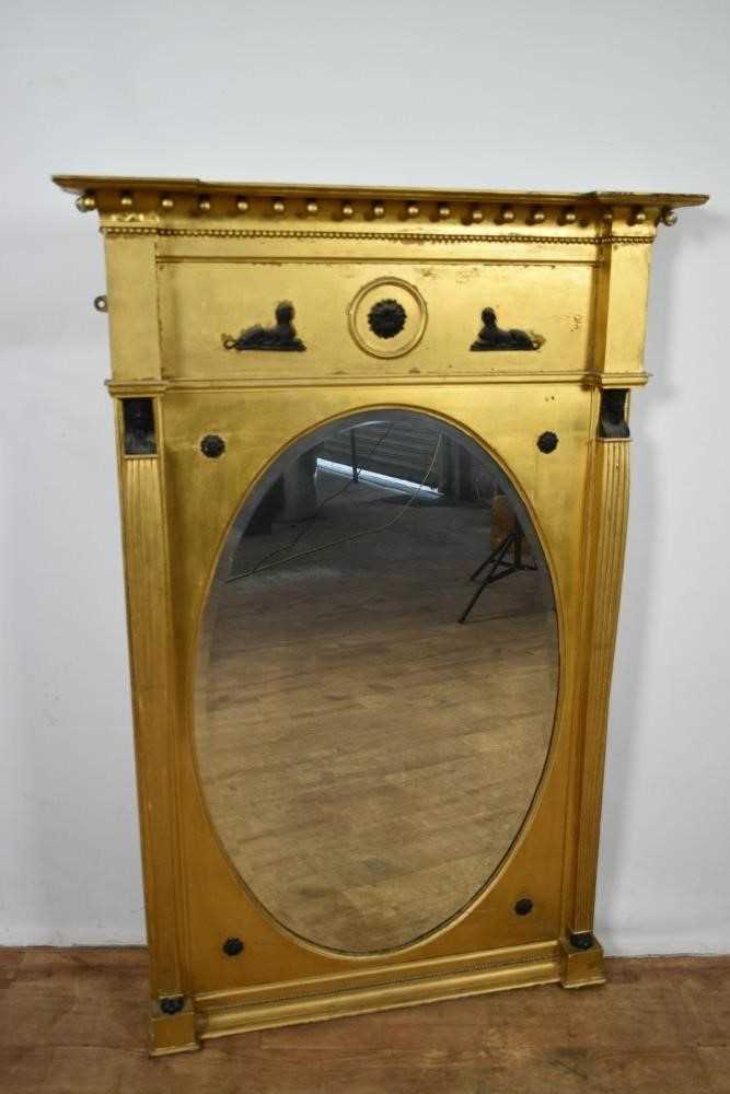 19th century Egyptian revival pier mirror - Image 2 of 7