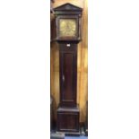 Early 18th century and later 30-hour longcase clock with square brass dial signed Ge- Voyce Deane an