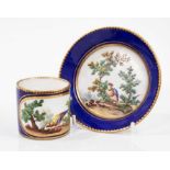 Sevres coffee can and saucer