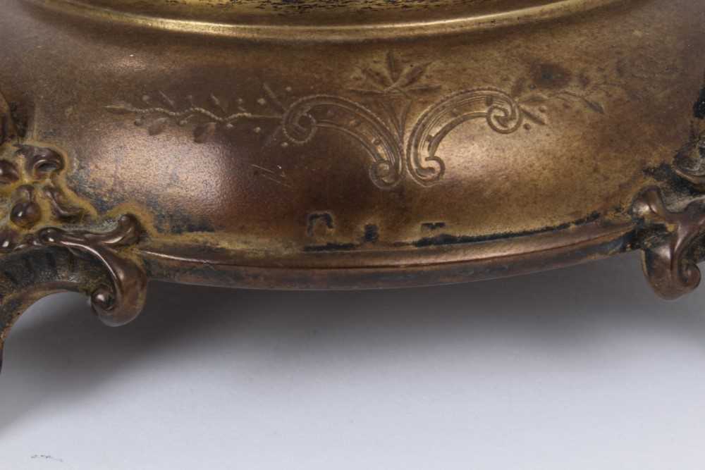 Late 19th/early 20th century Austro Hungarian silver gilt tazza with cut glass dish - Image 4 of 4