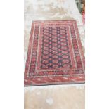 Eastern rug with geometric decoration