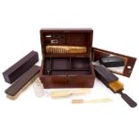 Victorian mahogany military officers campaign dressing/toiletry box