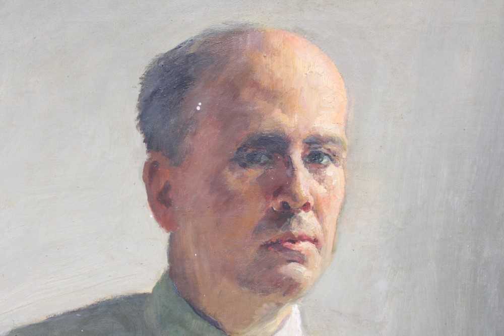 *Gerald Spencer Pryse (1882-1956) oil on canvas - Self Portrait, signed, 77 x 60cm, framed - Image 7 of 12