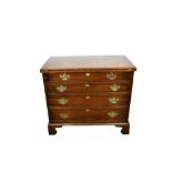 George II mahogany bachelors chest