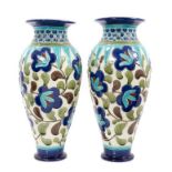 Pair of late 19th century Burmantofts vases