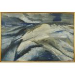 Dorothy Mead (1928-1975) oil on canvas - Blue seascape, signed and dated '66, 91cm x 61cm, framed