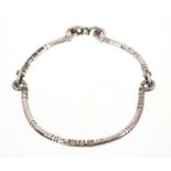 Silver choker necklace by Michael Bolton