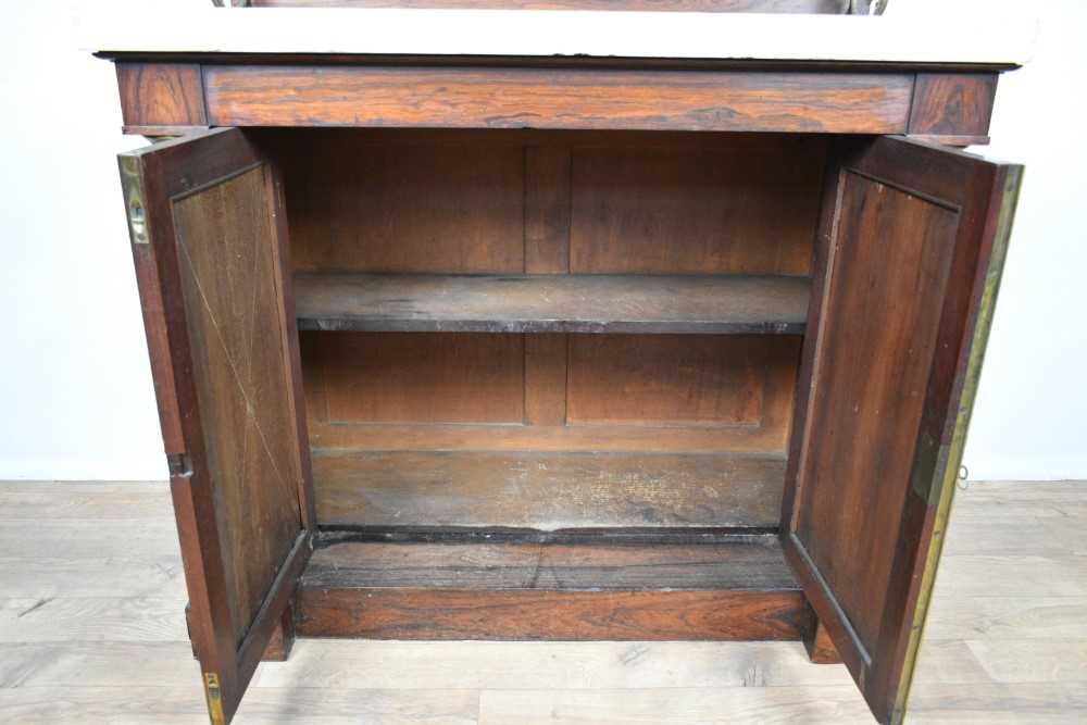 Regency rosewood chiffonier with marble top - Image 11 of 13