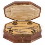 Late 19th/early 20th century French fitted sewing box