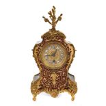 19th century French mantel clock in boulle work case