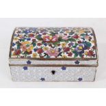 Chinese cloisonné enamel jewellery box