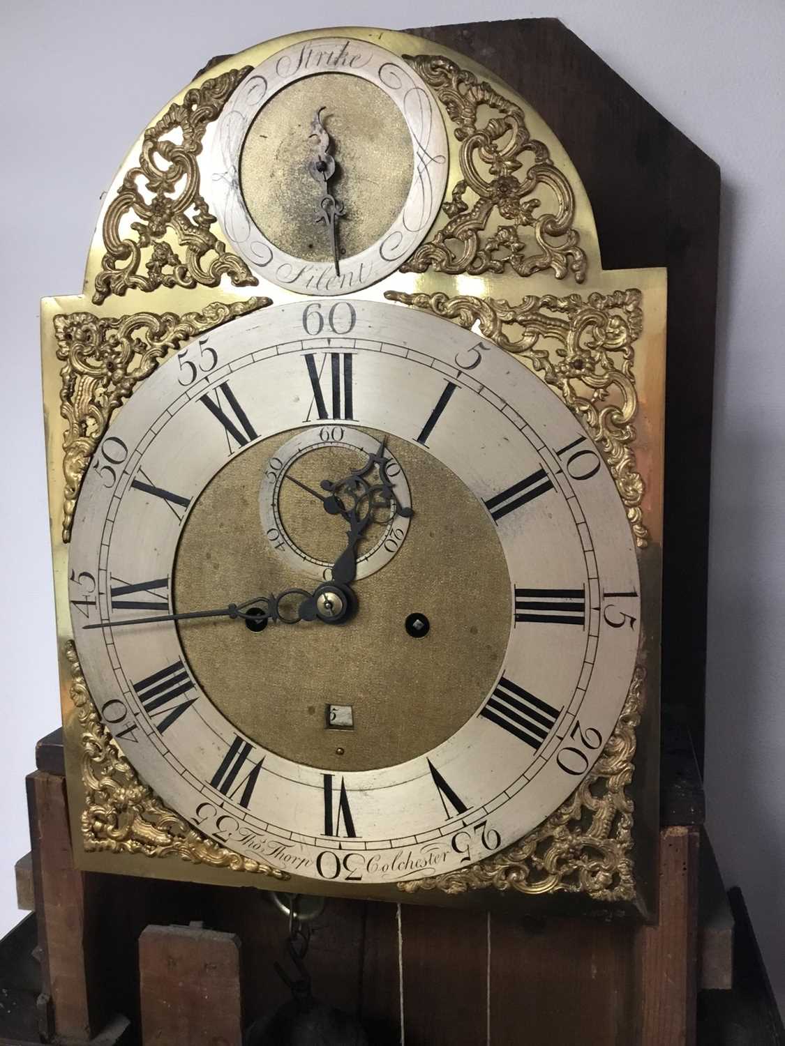 18th Century longcase clock by Thomas Thorp, Colchester - Image 12 of 16