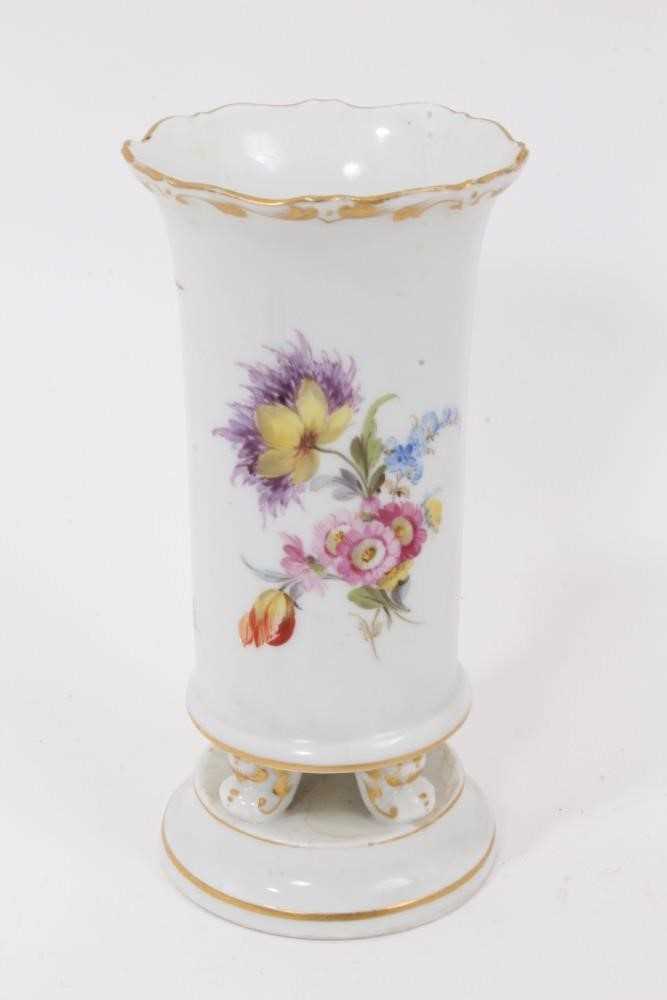 Meissen cup and saucer, and a spill vase - Image 6 of 7