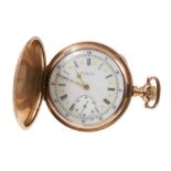 Early 20th century Gentlemen's Elgin gold plated full hunter pocket watch