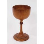 19th century carved sycamore Gothic Revival chalice