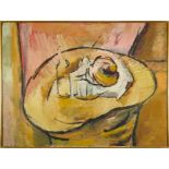 Dorothy Mead (1928-1975) oil on canvas - still life after Cezanne, dated '66, 101.5cm x 77cm, framed