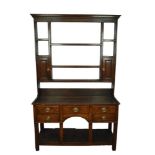 George III oak high dresser