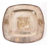 A silver Royal commemorative dish