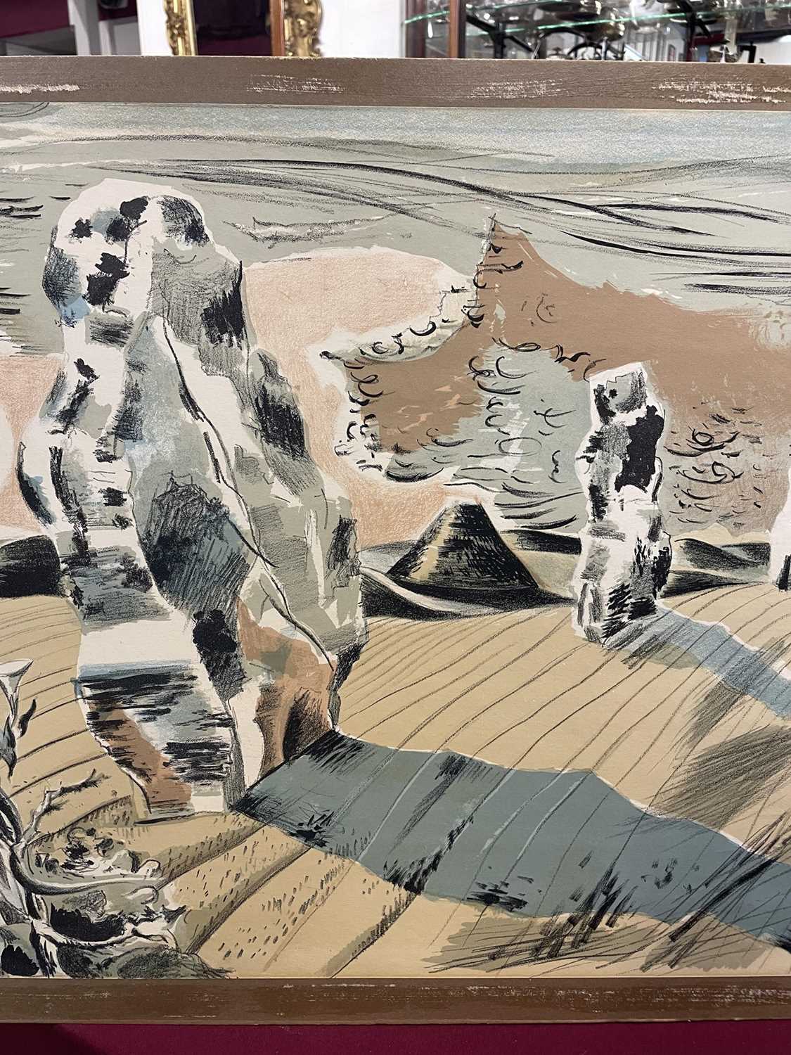 Paul Nash (1889-1946) signed lithograph - Avebury, Landscape of the Megaliths, 1937, signed in penci - Image 9 of 14