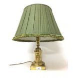 Classical revival brass lamp