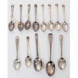 Collection of 17th/18th and 19th century silver spoons.