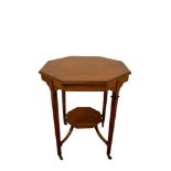 Edwardian satinwood occasional table