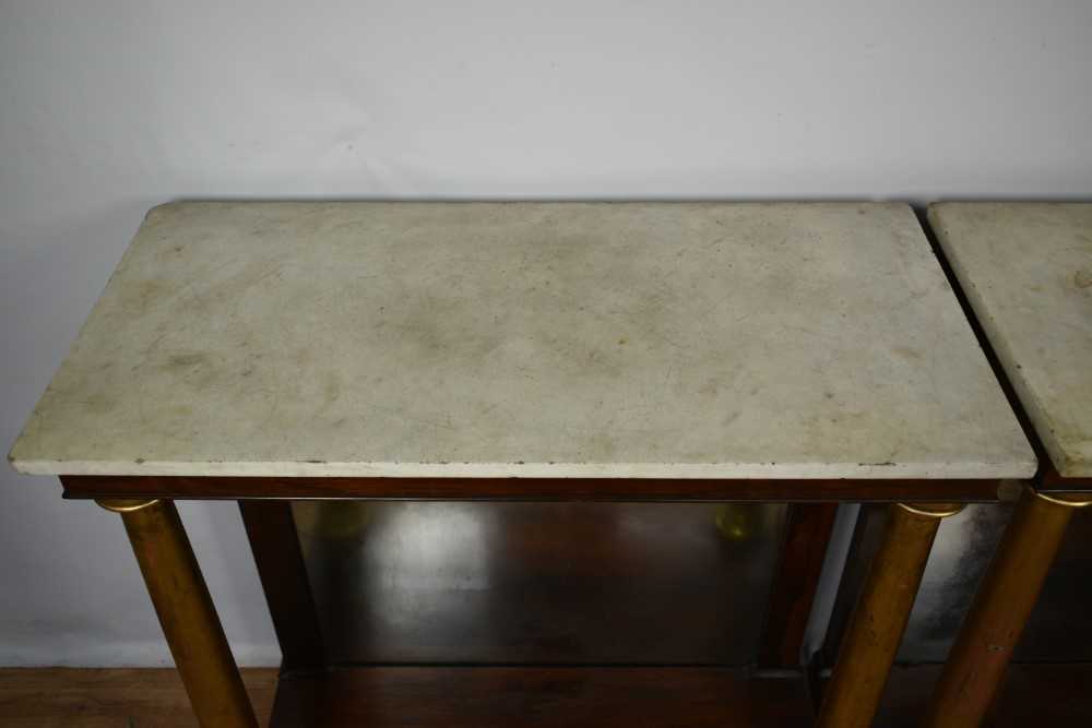 Pair of 19th century marble topped rosewood pier tables - Image 4 of 29