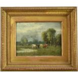 William Frederick Hulk (1852-c.1906) Pair of late 19th century oils on canvas in original gilt frame