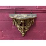 A 19th century gilt large wall bracket